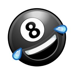 Sticker 🤣 8 Ball Emoji @TgEmodziBot