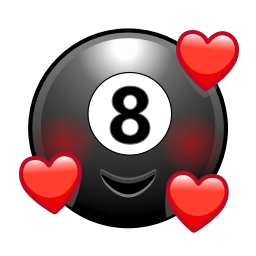 Sticker 🥰 8 Ball Emoji @TgEmodziBot