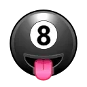 Video sticker 😝 8 Ball Emoji @TgEm...
