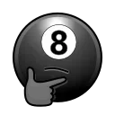 Video sticker 🤔 8 Ball Emoji @TgEm...