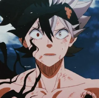 Telegram sticker 😓 Asta x Liebe @StickersofAnime