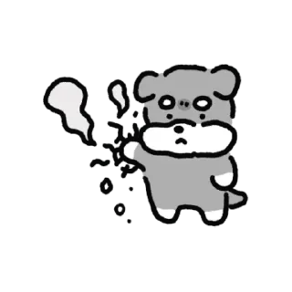 Telegram stiker 💬 화안났슈나우저 By @KakaoEmoticon