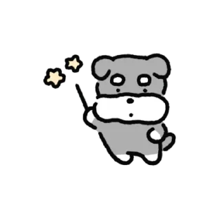 Telegram stiker 💬 화안났슈나우저 By @KakaoEmoticon