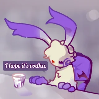 Sticker 😐 Tired dreamcore rabbit Tatiian