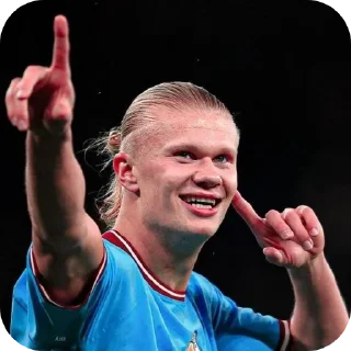 Telegram sticker 😁 Erling Haaland • @Earth928B