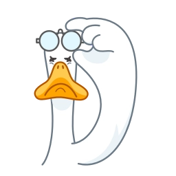 Telegram sticker 🤓 Funky Goose