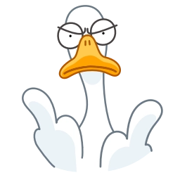 Telegram sticker 🖕 Funky Goose