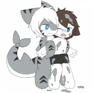 Telegram sticker ❤ @Ilya_Ter_f shark pack 1