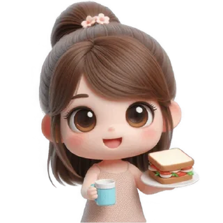 Video sticker 🥪 Милая девочка @Nyasticks
