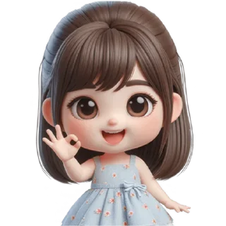 Telegram sticker 👌 Милая девочка @Nyasticks