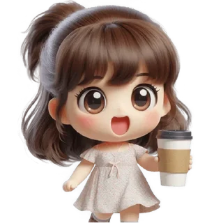 Video sticker 🧋 Милая девочка @Nyasticks