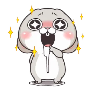 Video sticker 🤤 Miss Rabbit @Stickersey