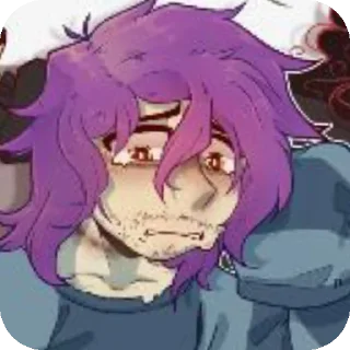 Telegram sticker 💜 фиолетики(≡^∇^≡)