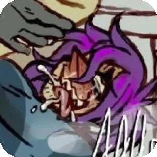 Telegram sticker 💜 фиолетики(≡^∇^≡)