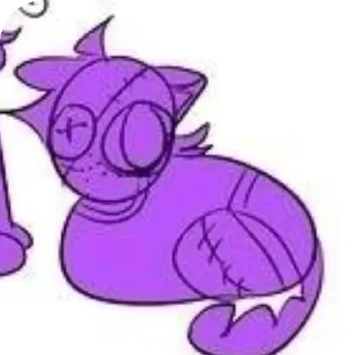 Telegram sticker 🐱 фиолетики(≡^∇^≡)