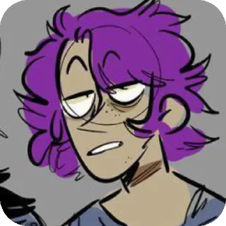 Telegram sticker 💜 фиолетики(≡^∇^≡)