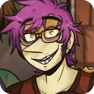 Telegram sticker 💜 фиолетики(≡^∇^≡)