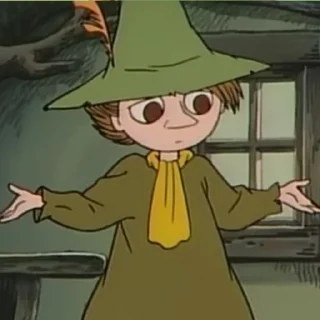 Telegram stiker 🤷‍♂ Moomin meme:D