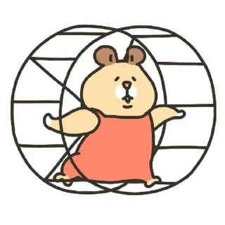 Telegram sticker 💬 햄뿡이는 매일 뿡뿌루삥뽕 By @KakaoEmoticon