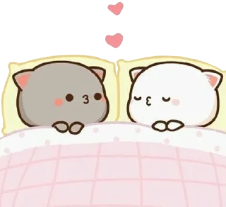 Telegram stiker 🛌 Peach and Goma by Vasim