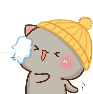 Telegram stiker ❄️ Peach and Goma by Vasim