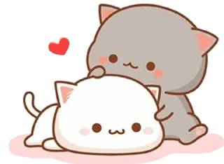 Sticker 👨‍❤️‍💋‍👨 Peach and Goma by Vasim