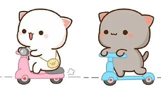 Video sticker 🛴 Peach and Goma by Vasim