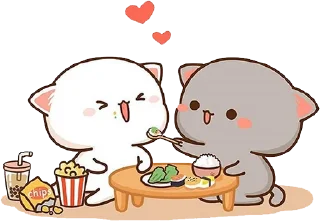 Telegram stiker 🍱 Peach and Goma by Vasim