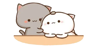Telegram stiker 😕 Peach and Goma by Vasim