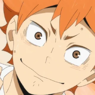 Телеграм стикер ☀️ Hinata shoyo @anime_stickersidn