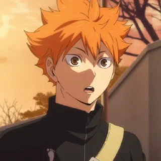 Телеграм стикер ☀️ Hinata shoyo @anime_stickersidn