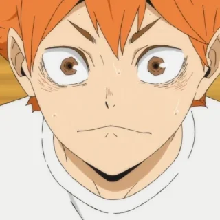 Телеграм стикер ☀️ Hinata shoyo @anime_stickersidn