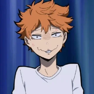 Телеграм стикер ☀️ Hinata shoyo @anime_stickersidn