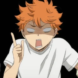 Телеграм стикер ☀️ Hinata shoyo @anime_stickersidn