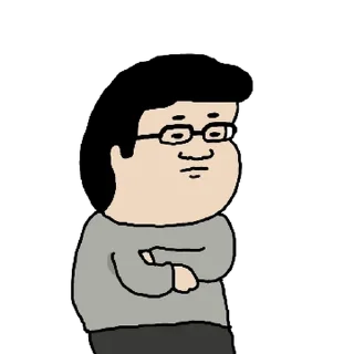 Telegram sticker 💬 땀이 많은 덕철이 By @KakaoEmoticon