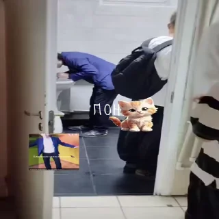 Video sticker 🐱 Баклажанная шестёрка🍆 by @DuoSticker_bot