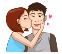 Telegram sticker 💑 Romantic Couple In Love