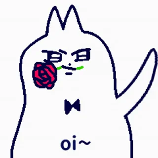 Video sticker 🌹 领结猫Cat 2 动态版 更多贴纸在 @riridoafflinks