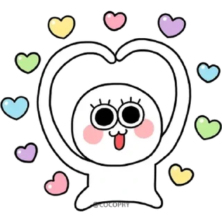Telegram sticker ❤️ Donggeuri- @MochaStickers