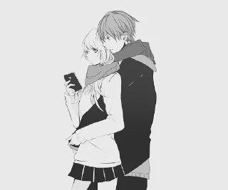 Telegram sticker 🤗 anime love
