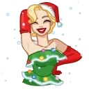 Телеграм стикер 🎄 Cutie Madeline