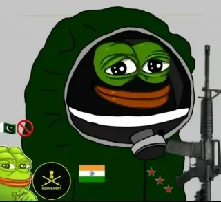 Video sticker 🇮🇳 @kanishk_memer bhagwa pepe frog pack