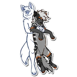 Телеграм стикер 🤗 Fenyx - @NonCurlyFries