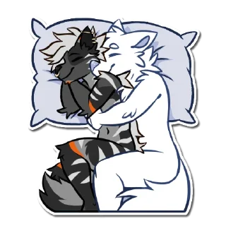 Телеграм стикер 😴 Fenyx - @NonCurlyFries