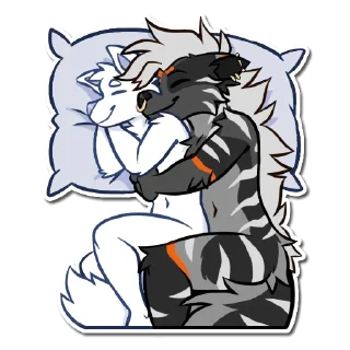 Телеграм стикер 😴 Fenyx - @NonCurlyFries