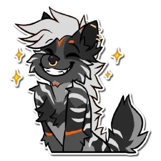 Телеграм стикер 😁 Fenyx - @NonCurlyFries
