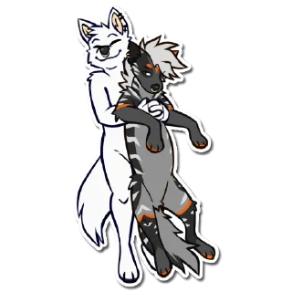 Телеграм стикер 🤗 Fenyx - @NonCurlyFries