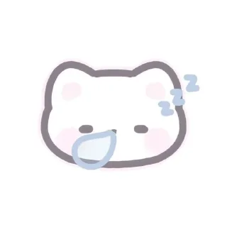 Telegram sticker 😴 Kawaii meme