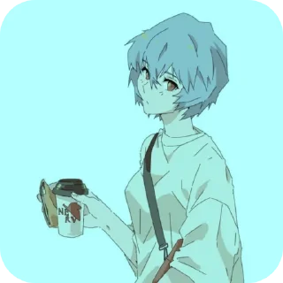 Telegram sticker 📖 Rei Ayanami @evangelionsti