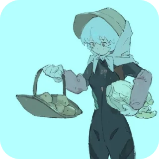 Telegram sticker 📖 Rei Ayanami @evangelionsti